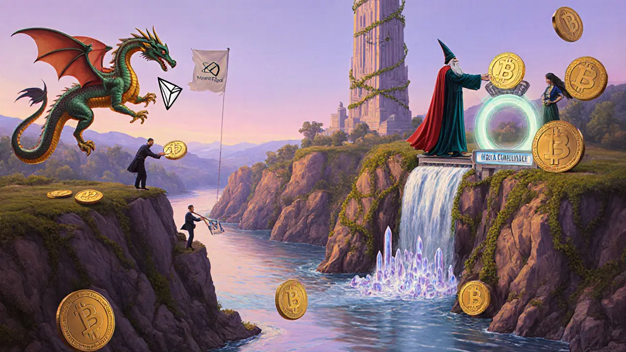 Река цифровых денег течет через пейзаж: USDT для трейдеров, USDC для корпораций, DAI — для децентрализованного волшебника среди ETH-кристаллов.